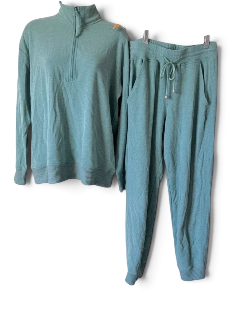 Tyler Boe Quarter Zip Lounger Set in Heathered Patina